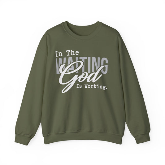 Inspirational Unisex Sweatshirt - 'In The Waiting God Is Working' - Cozy Gift for Faithful Friends, Spiritual Motivational Wear, [...]