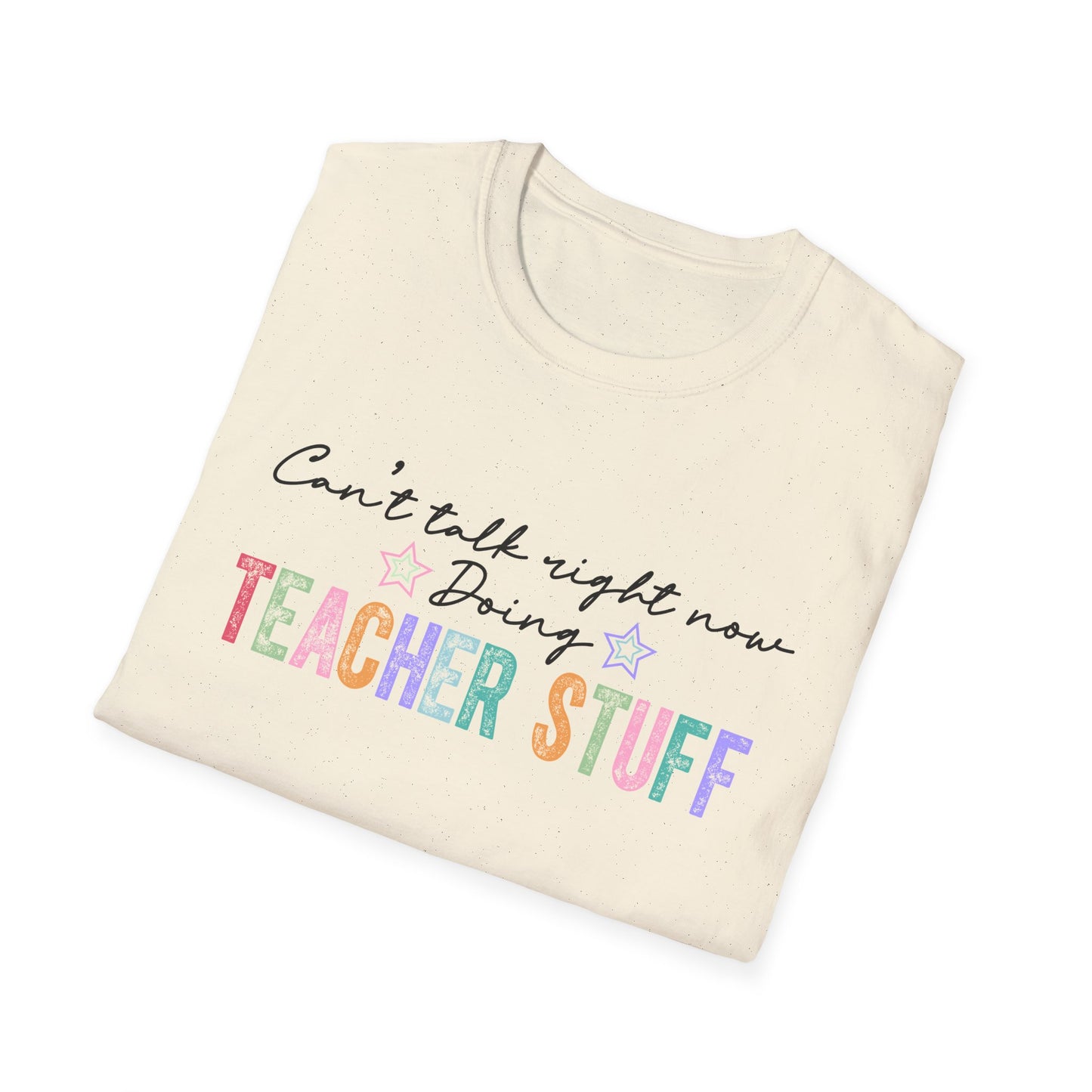 Teacher Vibes Unisex Softstyle T-Shirt - Perfect Gift for Educators, Back to School, Teacher Appreciation, Casual Wear, Classroom Style