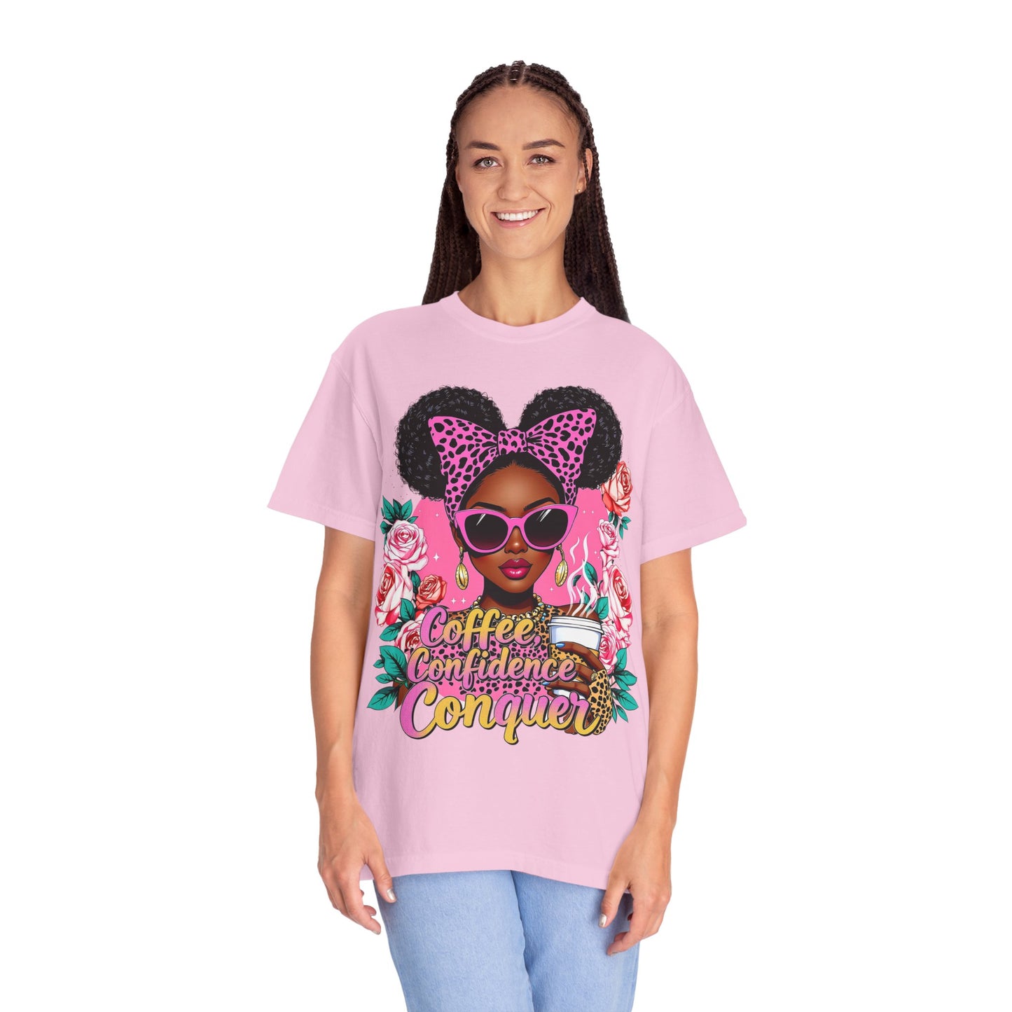 Empowering Coffee Queen T-Shirt, Confidence Tee, Motivational Shirt, Gift for Her, Inspirational Apparel