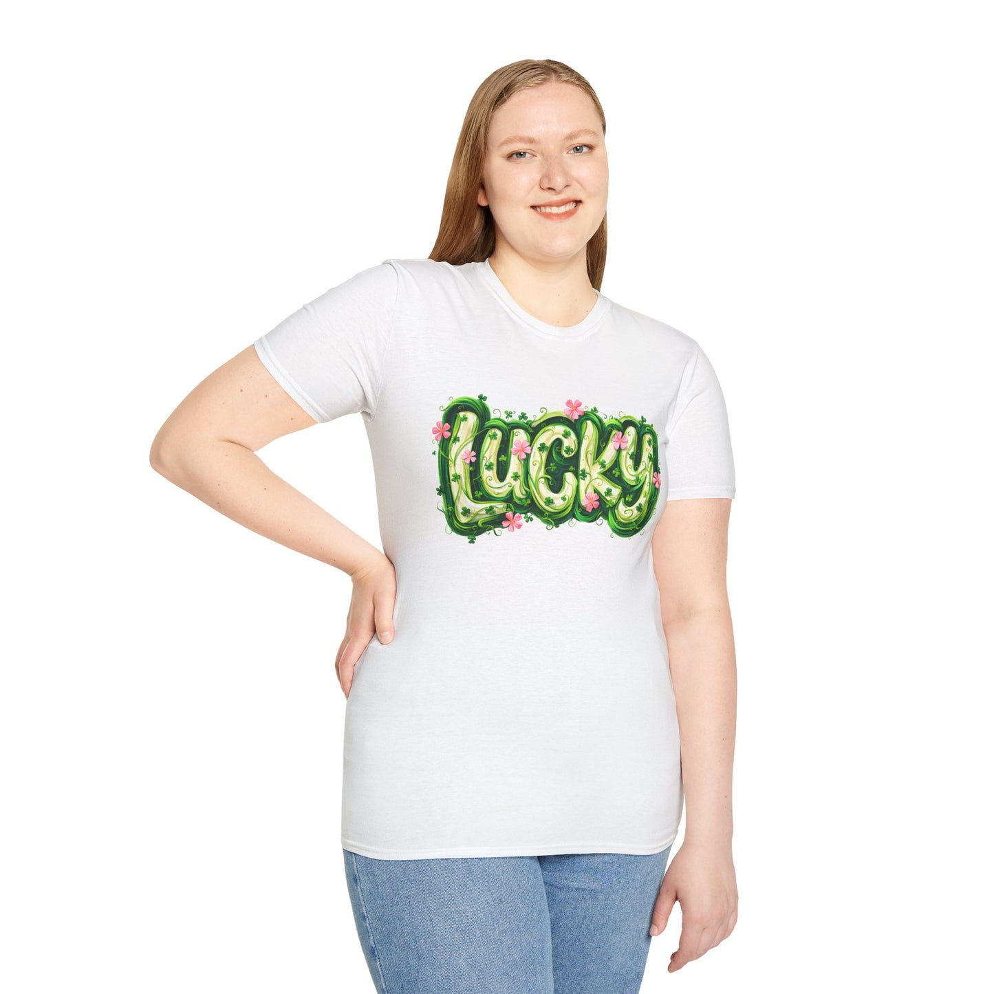 Lucky Clover T-Shirt — St. Patrick's Day Floral Graphic Tee