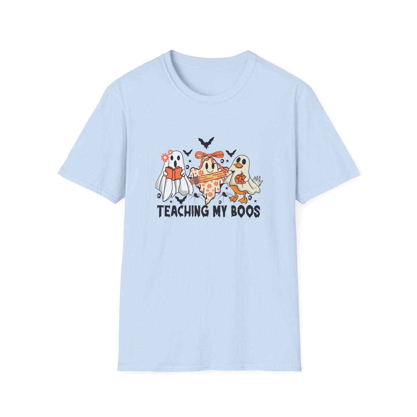 Teaching My Boos Halloween Unisex T-Shirt, Spooky Tee, Kids Play Shirt, Halloween Costume Shirt, Ghosts and Monsters Apparel