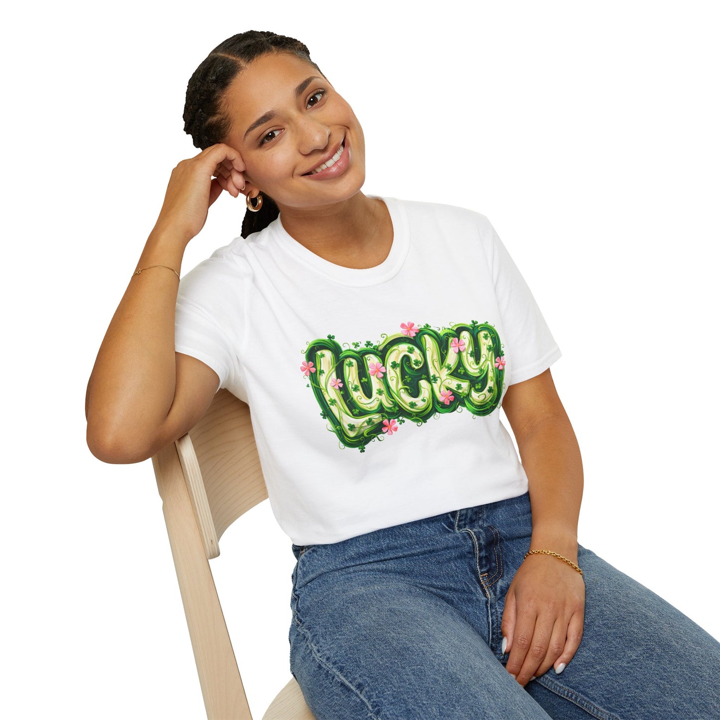 Lucky Clover T-Shirt — St. Patrick's Day Floral Graphic Tee
