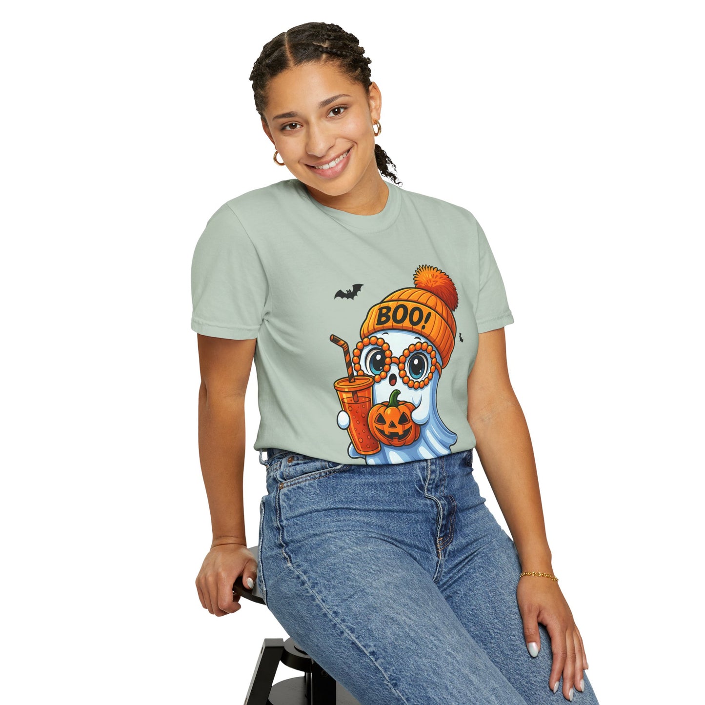 Halloween Ghost T-shirt, Comfortable Unisex Tee, Boo Theme Shirt, Fall Fashion, Spooky Season Gift