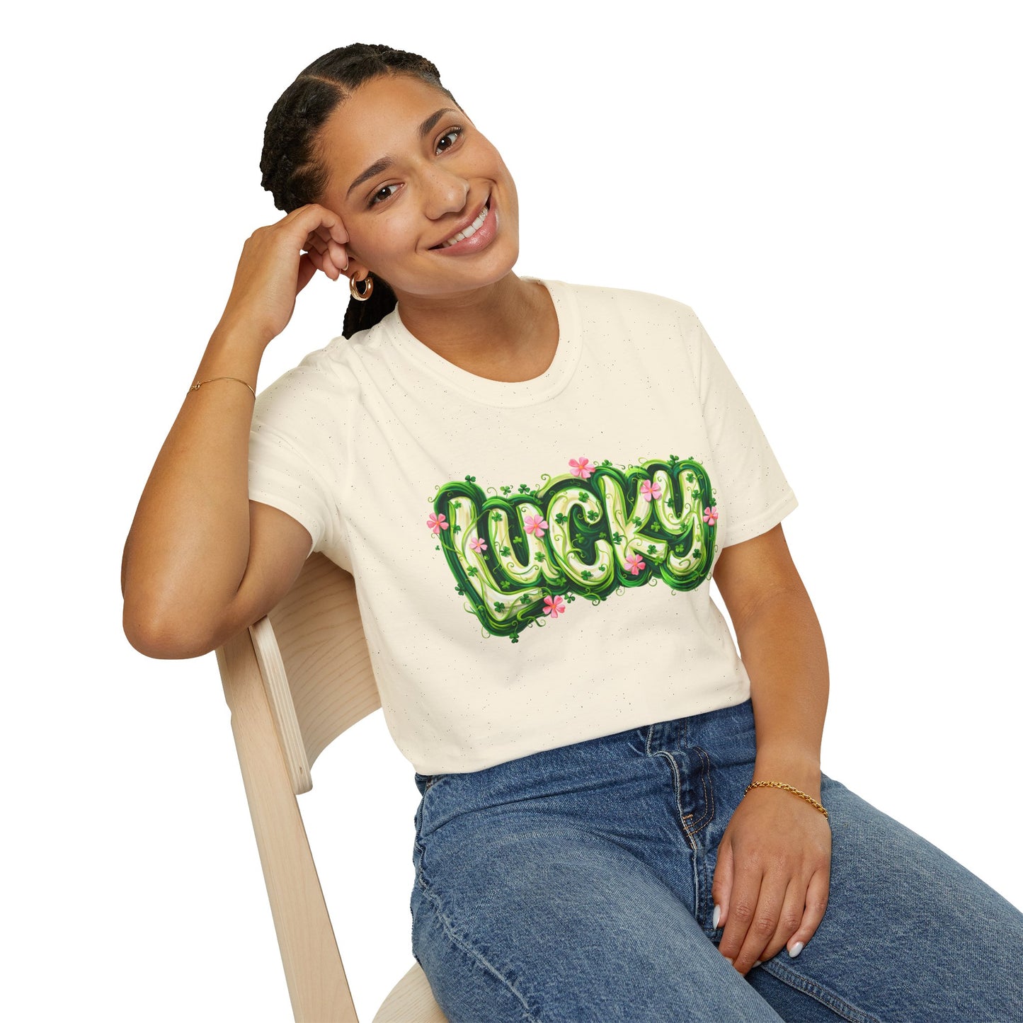 Lucky Clover T-Shirt — St. Patrick's Day Floral Graphic Tee