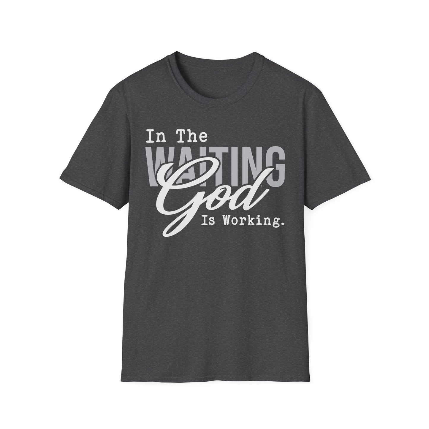 Faith-Inspired Unisex T-Shirt – Waiting on God Design, Spiritual Shirt, Christian Gift, Inspirational Apparel, Faith-Based Wear