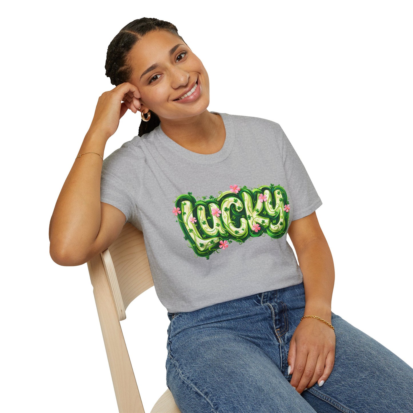Lucky Clover T-Shirt — St. Patrick's Day Floral Graphic Tee
