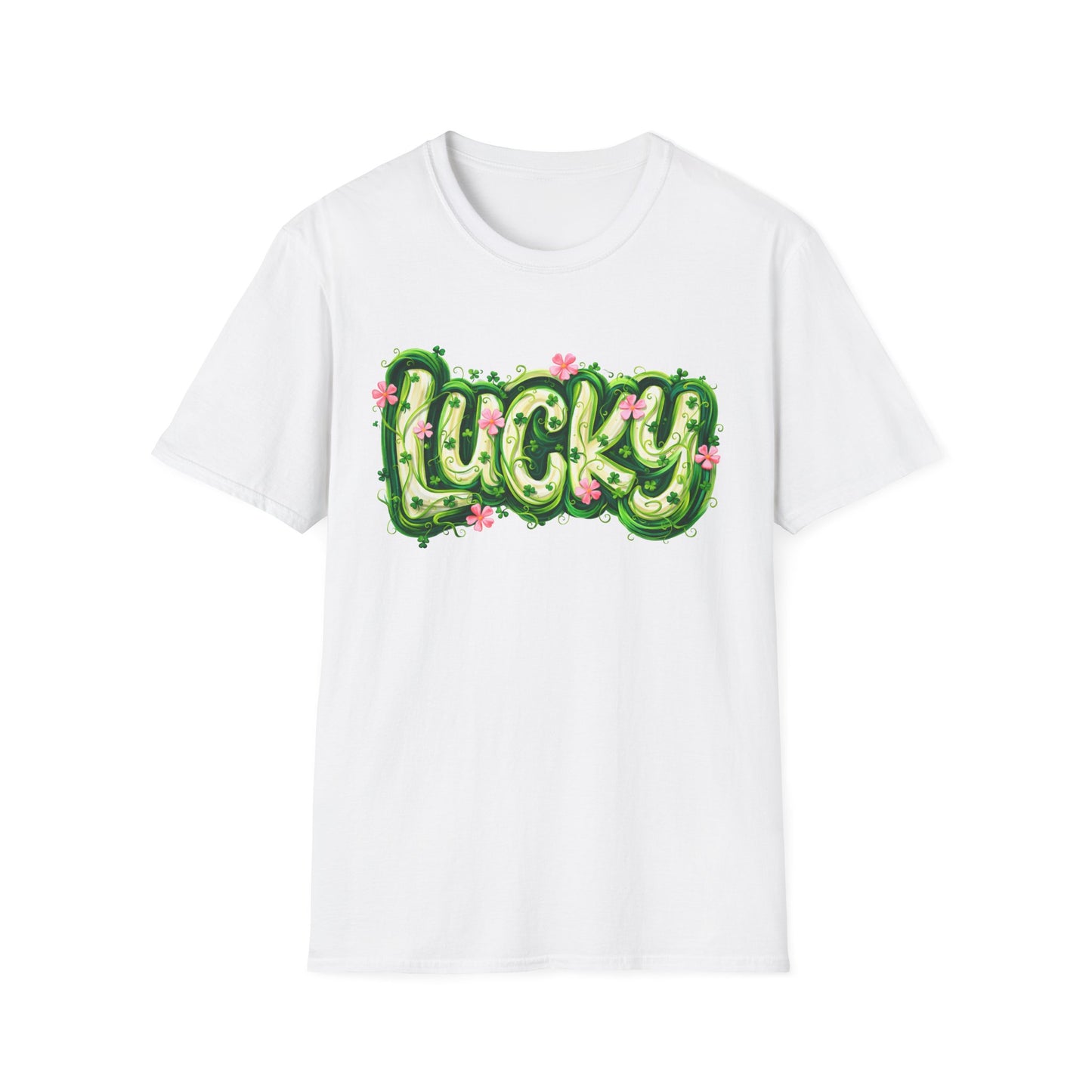 Lucky Clover T-Shirt — St. Patrick's Day Floral Graphic Tee