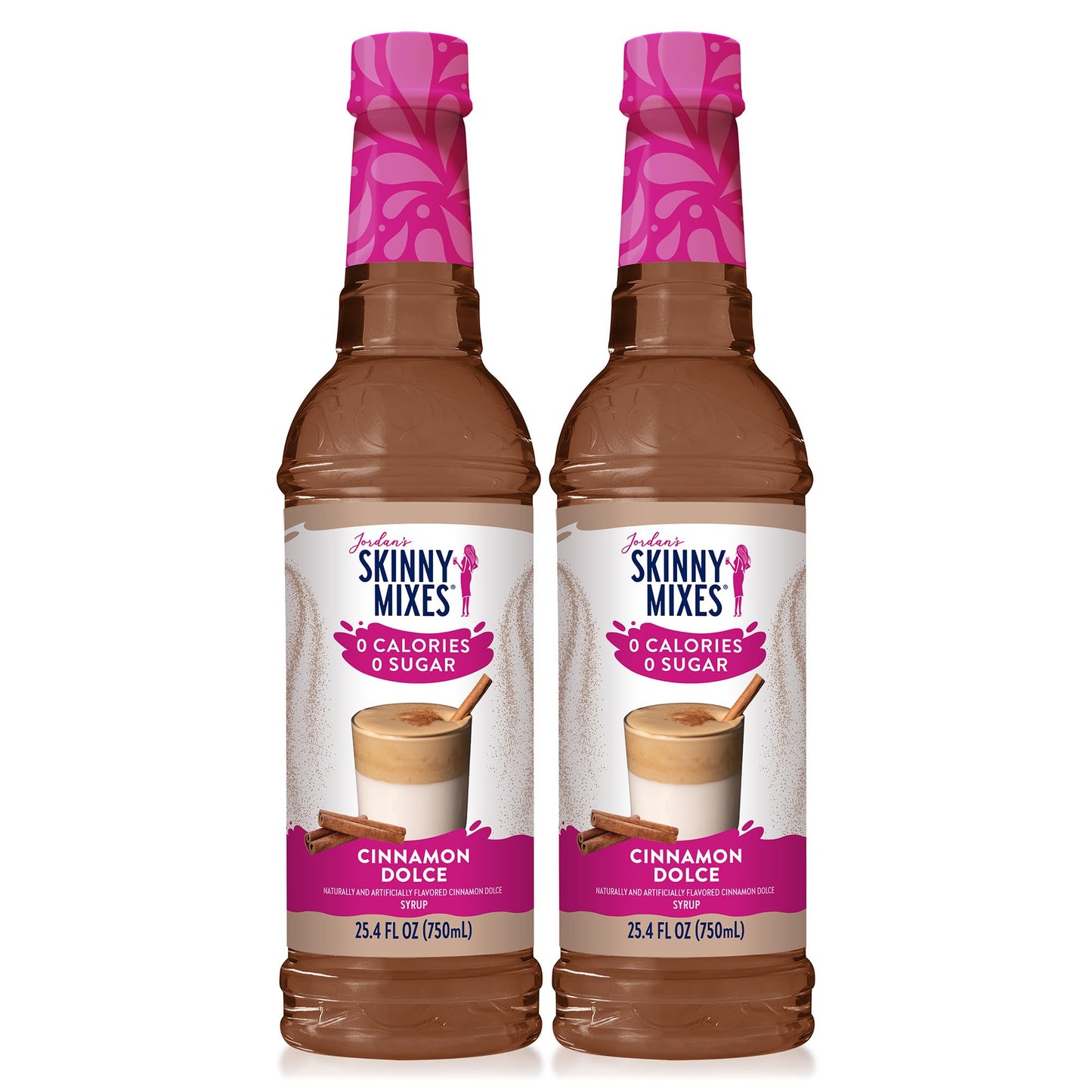 Jordan's Skinny Syrups Sugar Free Coffee Syrup, White Chocolate Mocha Flavor Mix, Zero Calorie Flavoring for Chai Latte, Protein Shake, Cocktail & More, Gluten Free, Keto Friendly, 25.4 Fl Oz, 1 Pack
