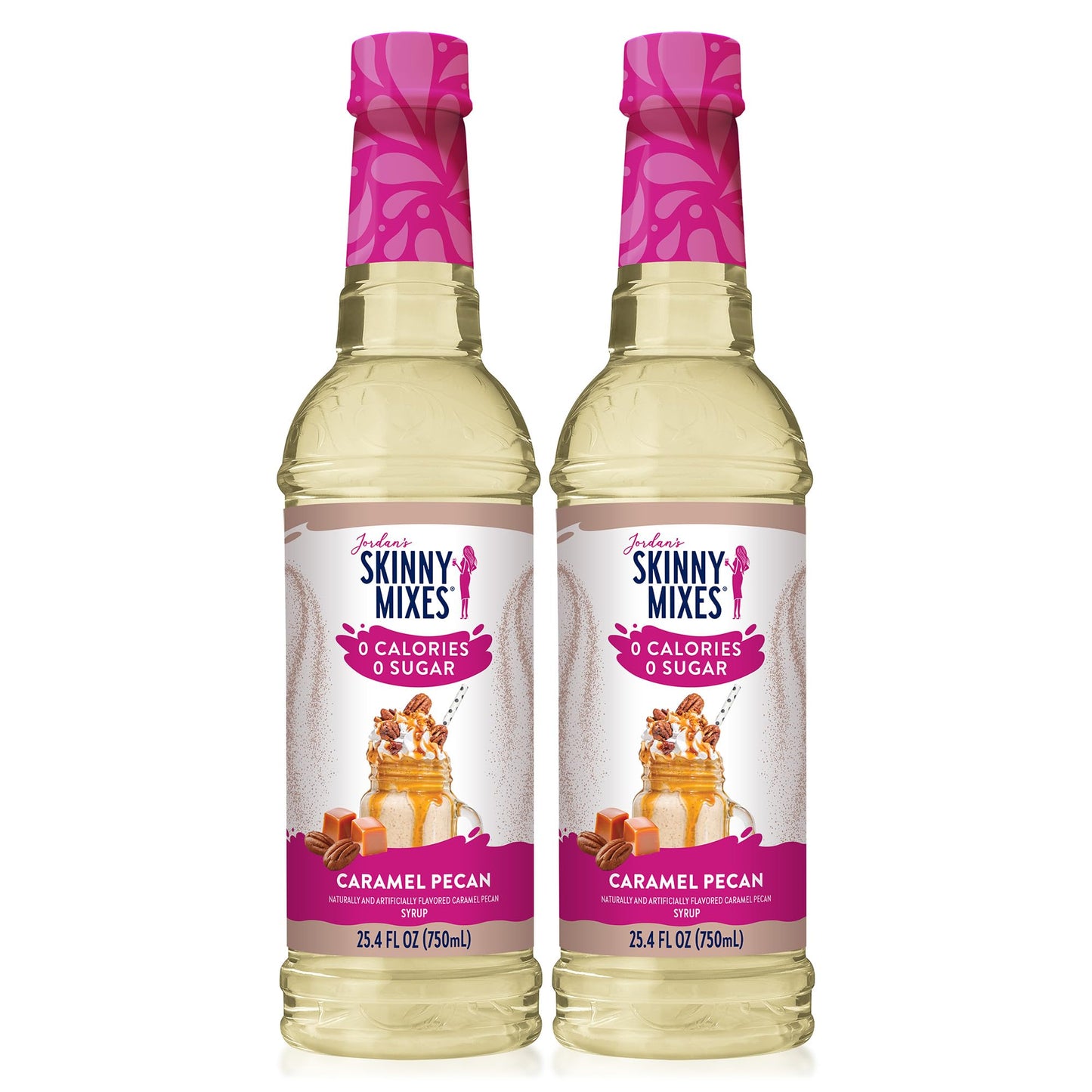 Jordan's Skinny Syrups Sugar Free Coffee Syrup, White Chocolate Mocha Flavor Mix, Zero Calorie Flavoring for Chai Latte, Protein Shake, Cocktail & More, Gluten Free, Keto Friendly, 25.4 Fl Oz, 1 Pack