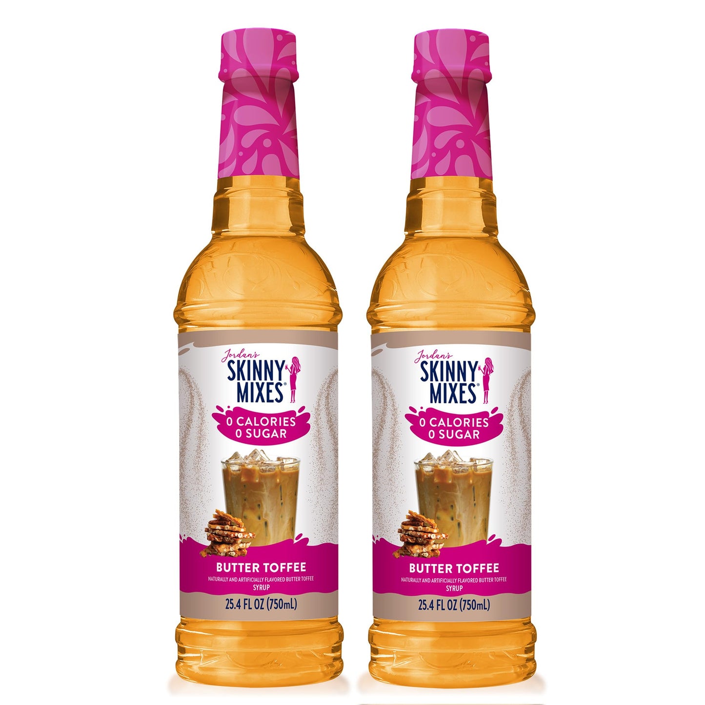 Jordan's Skinny Syrups Sugar Free Coffee Syrup, White Chocolate Mocha Flavor Mix, Zero Calorie Flavoring for Chai Latte, Protein Shake, Cocktail & More, Gluten Free, Keto Friendly, 25.4 Fl Oz, 1 Pack