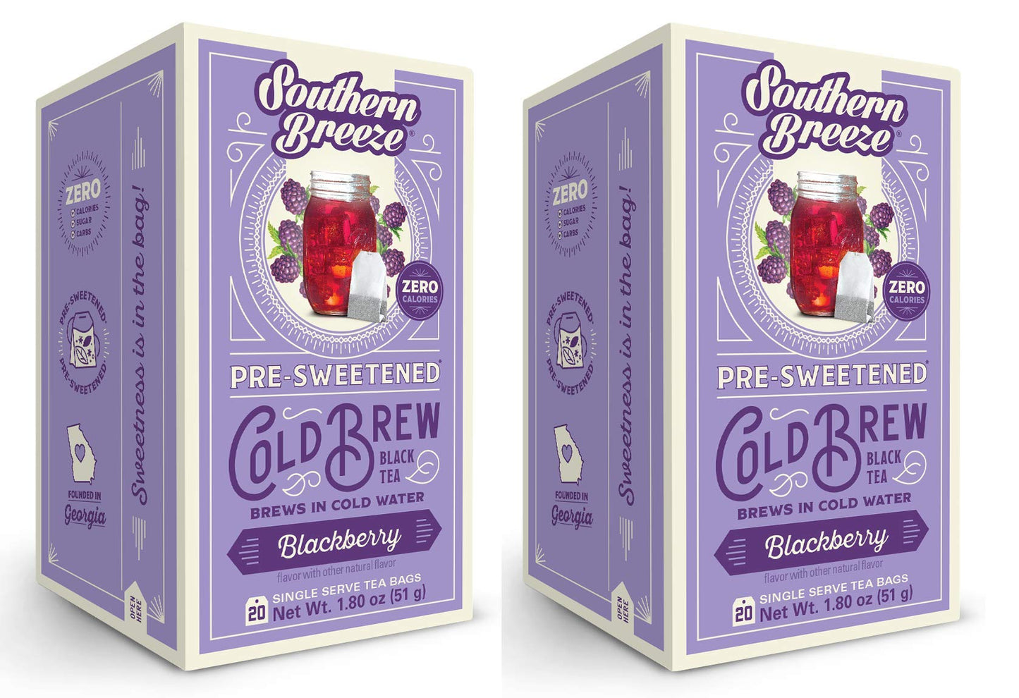 Southern Breeze COLD BREW Sweet Iced Tea 2-Pack (Original)