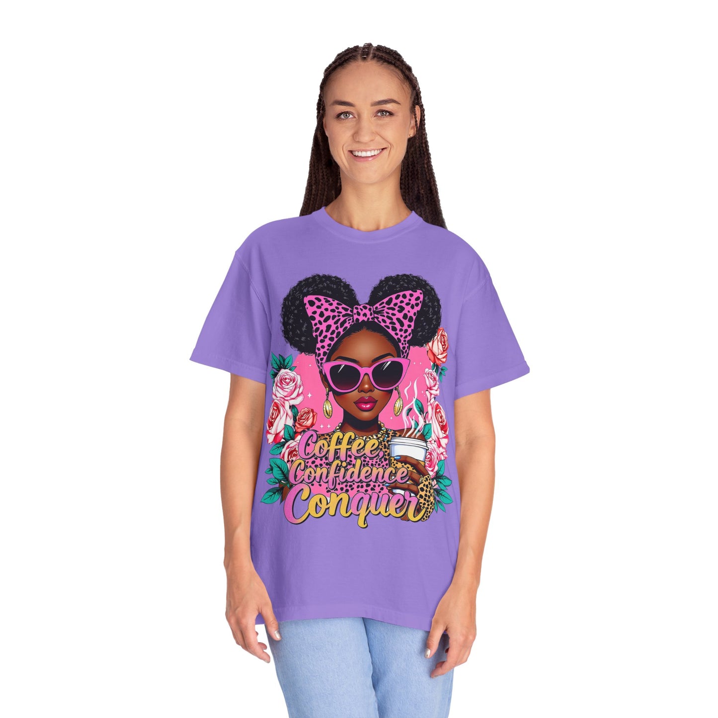 Empowering Coffee Queen T-Shirt, Confidence Tee, Motivational Shirt, Gift for Her, Inspirational Apparel