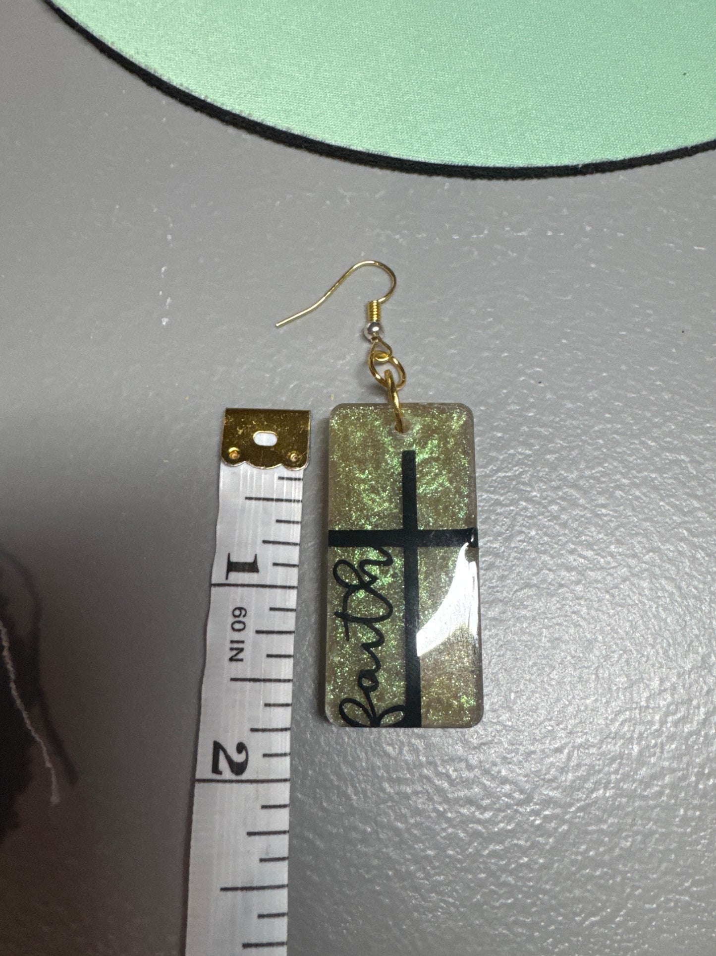 Faith Resin Earrings