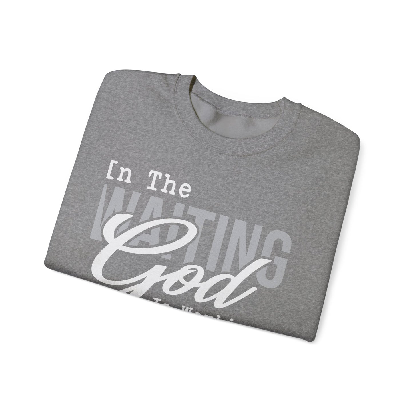 Inspirational Unisex Sweatshirt - 'In The Waiting God Is Working' - Cozy Gift for Faithful Friends, Spiritual Motivational Wear, [...]
