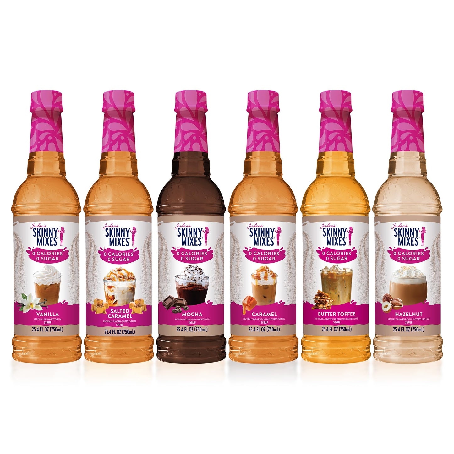 Jordan's Skinny Syrups Sugar Free Coffee Syrup, White Chocolate Mocha Flavor Mix, Zero Calorie Flavoring for Chai Latte, Protein Shake, Cocktail & More, Gluten Free, Keto Friendly, 25.4 Fl Oz, 1 Pack