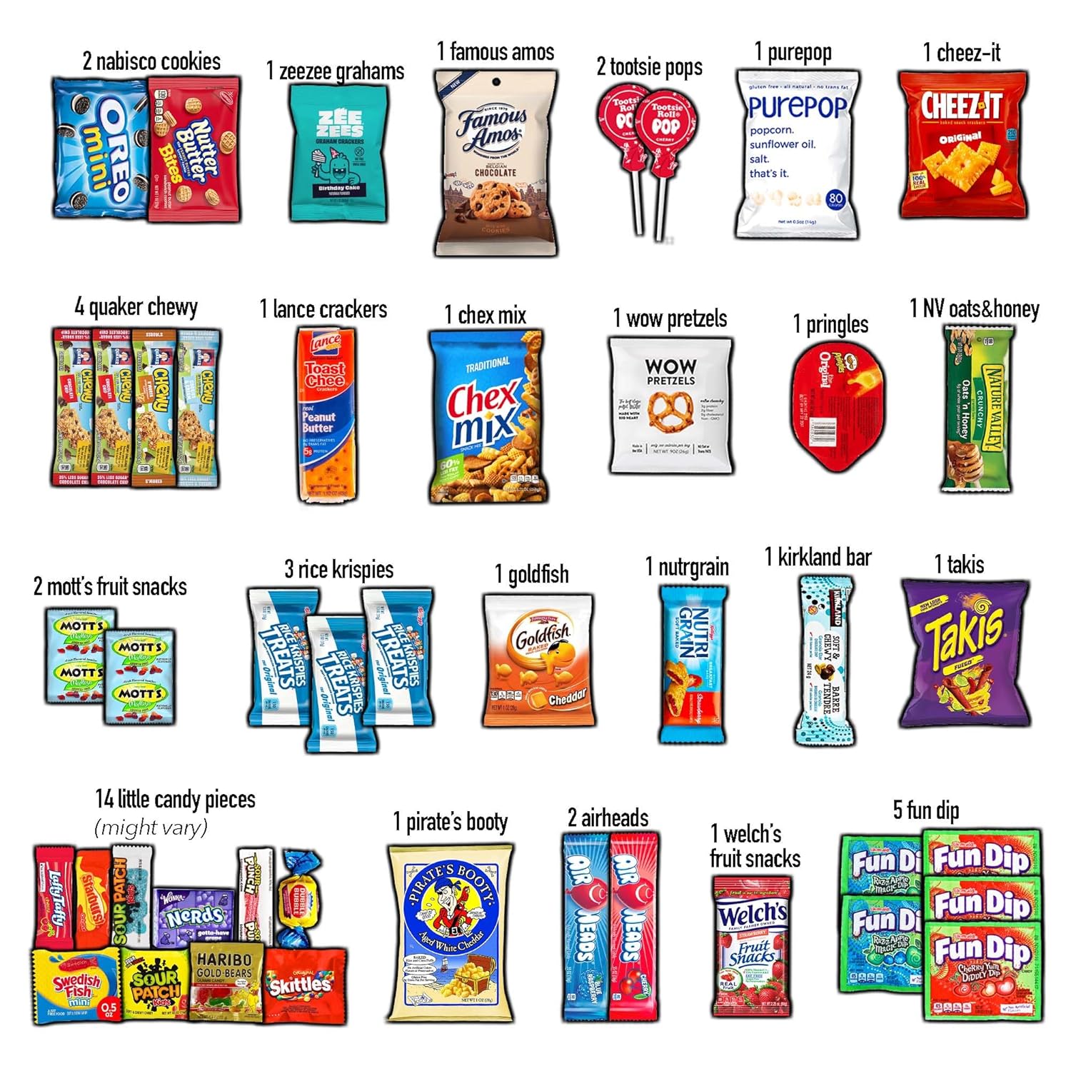 CRAVEBOX Snacks Box Variety Pack Care Package (45 Count) Halloween Treats Gift Basket Adults Kids Grandkids Guys Girls Women Men Boyfriend Birthday Cookies Chips College Student Office School
