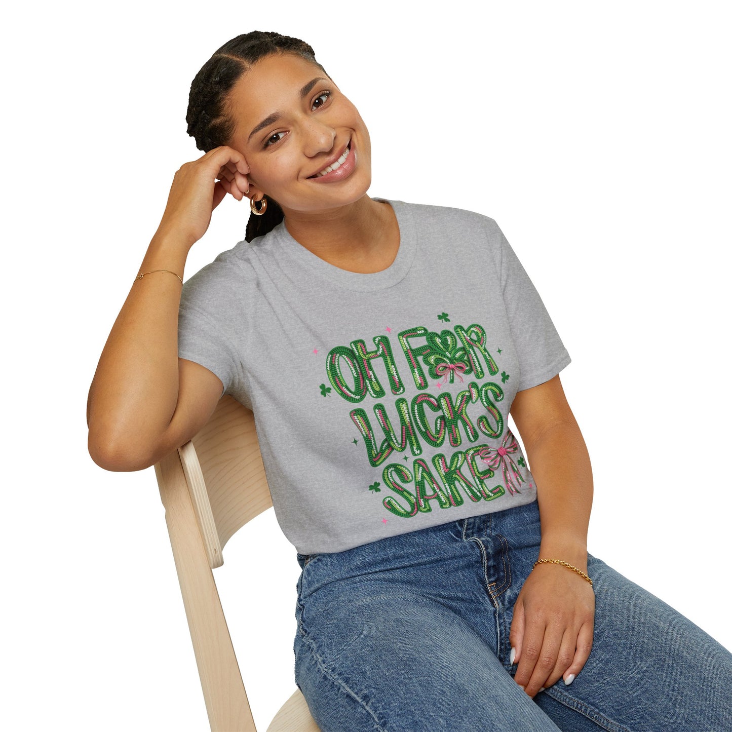 Oh For Luck's Sake T-Shirt — Funny St. Patrick’s Day Shamrock Tee
