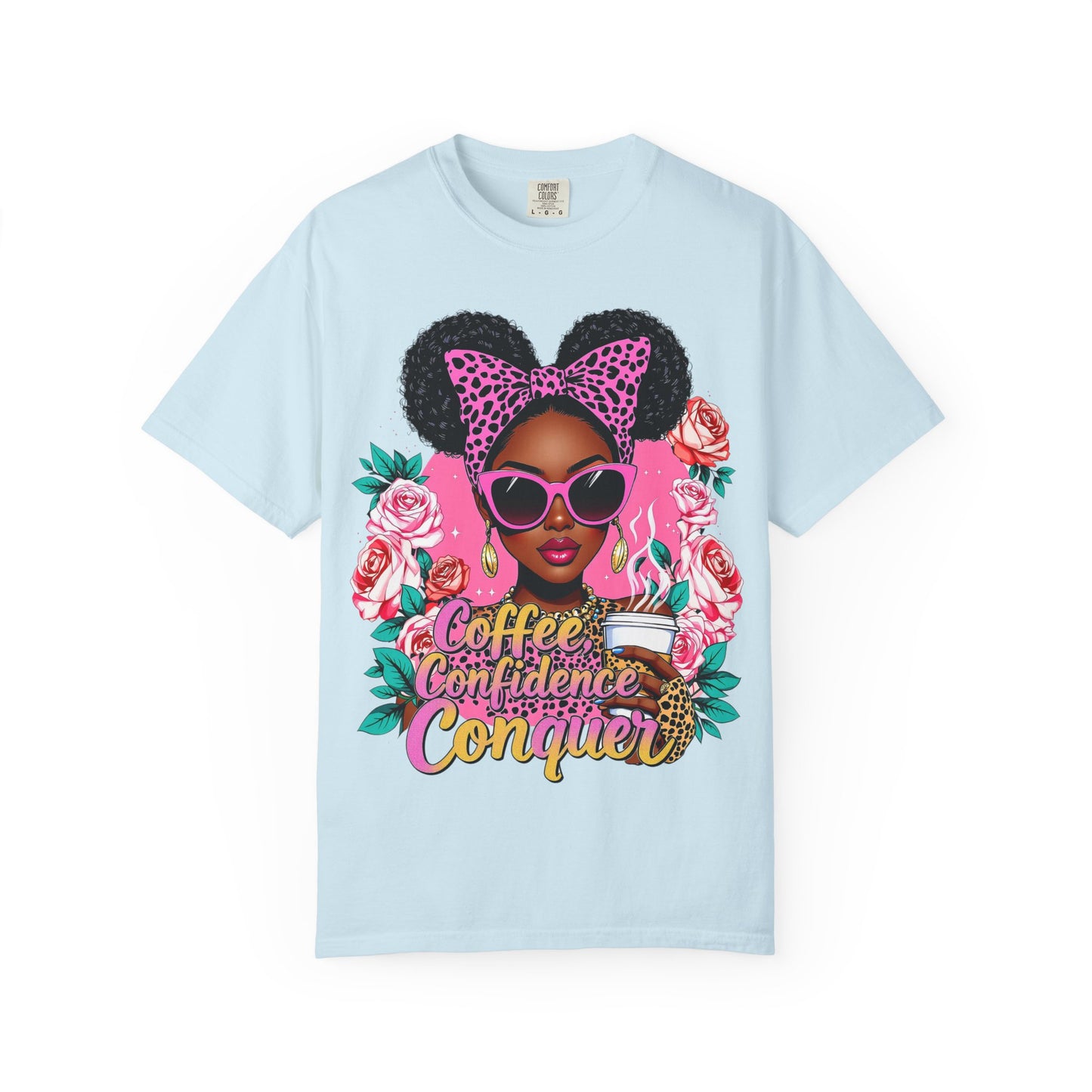 Empowering Coffee Queen T-Shirt, Confidence Tee, Motivational Shirt, Gift for Her, Inspirational Apparel