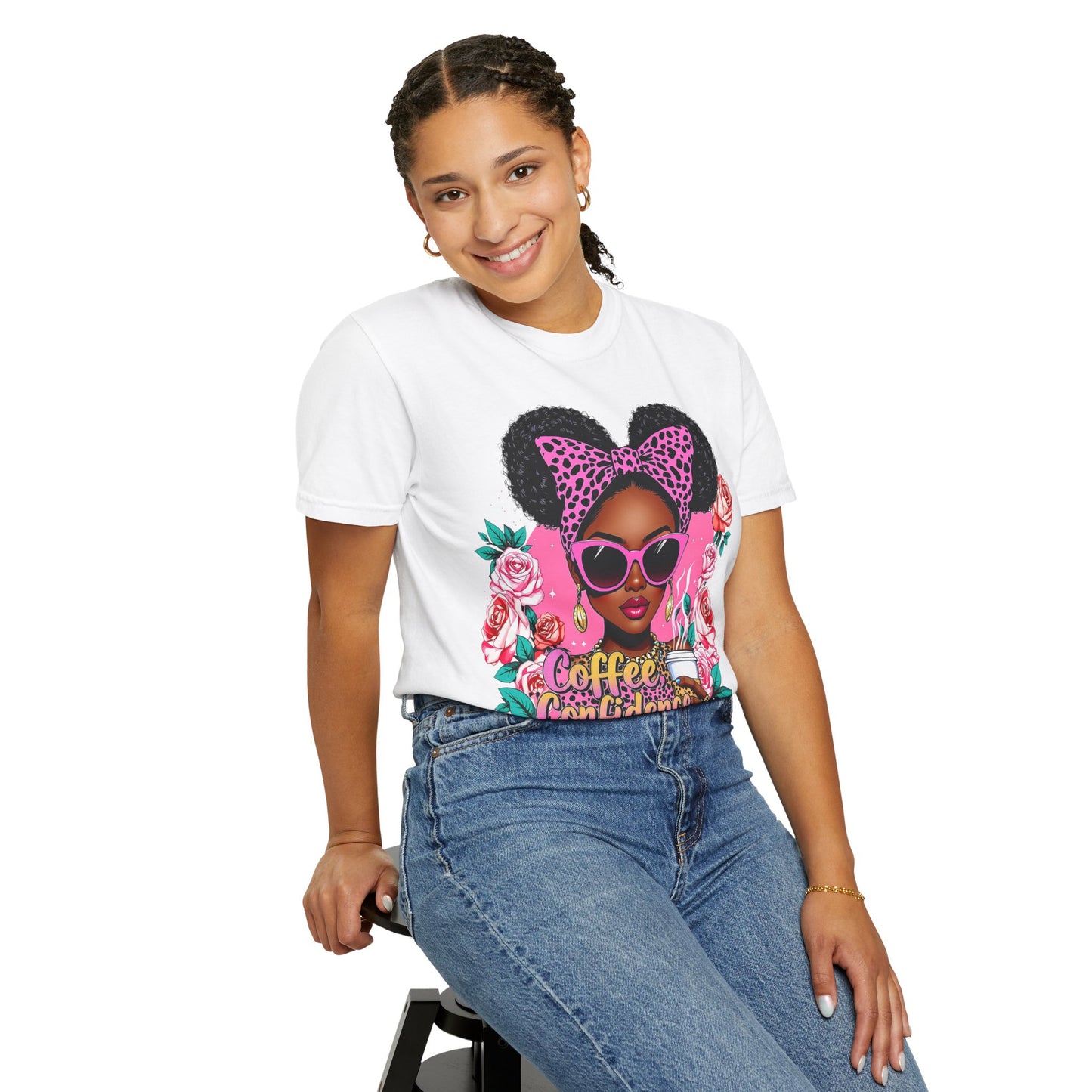 Empowering Coffee Queen T-Shirt, Confidence Tee, Motivational Shirt, Gift for Her, Inspirational Apparel