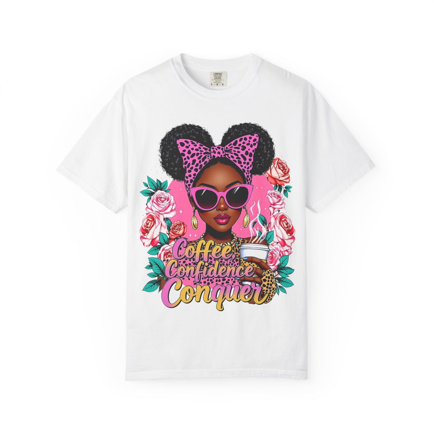 Empowering Coffee Queen T-Shirt, Confidence Tee, Motivational Shirt, Gift for Her, Inspirational Apparel