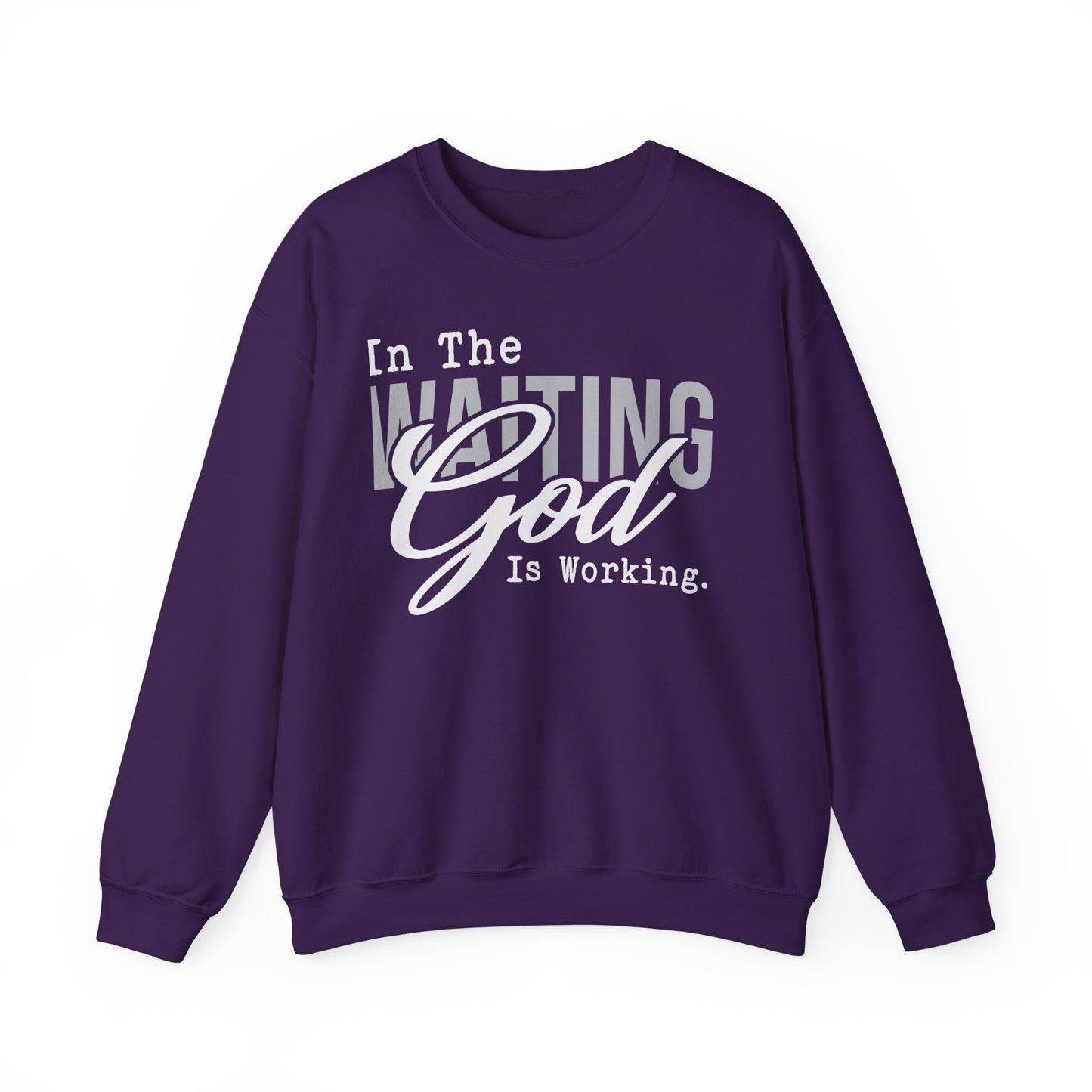 Inspirational Unisex Sweatshirt - 'In The Waiting God Is Working' - Cozy Gift for Faithful Friends, Spiritual Motivational Wear, [...]
