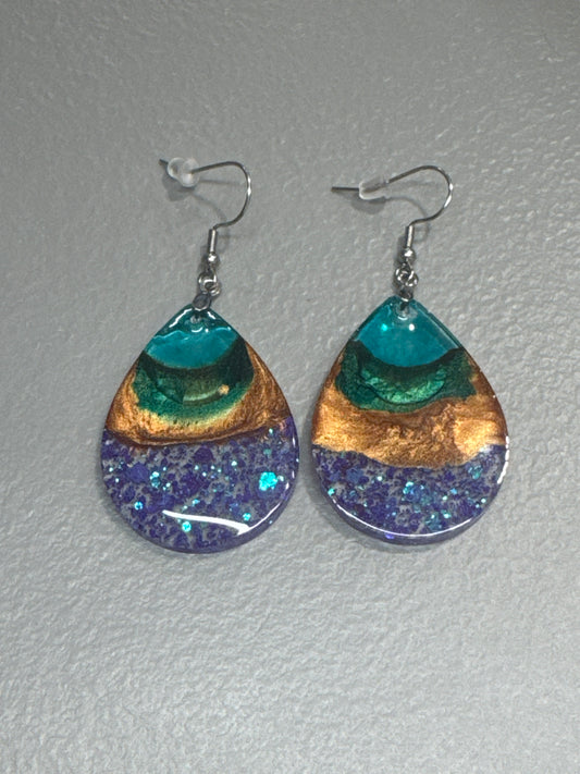 Multicolor Resin Earrings