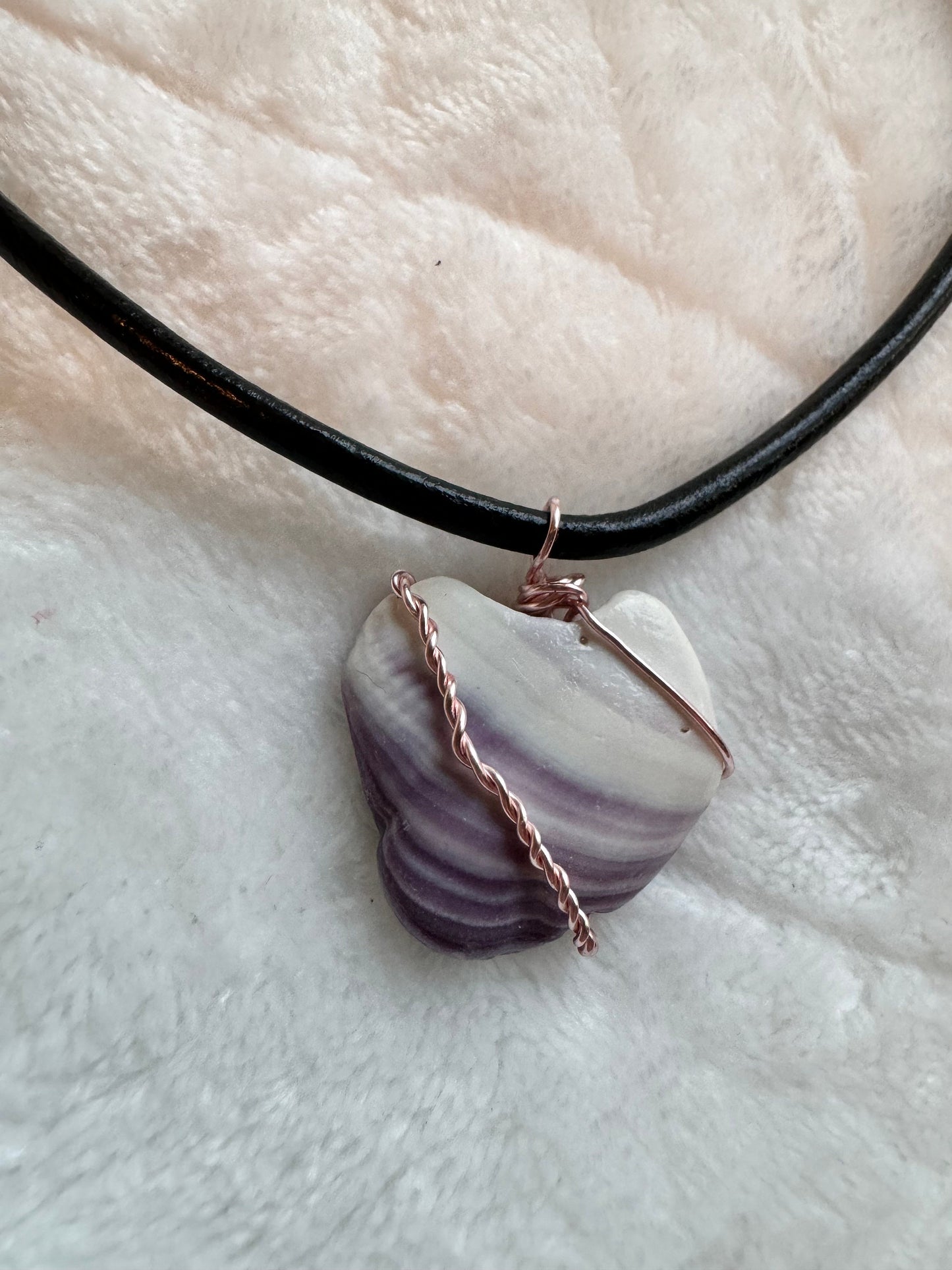Wampum Pendant and Necklace