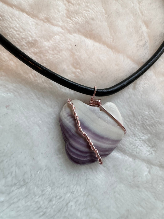 Wampum Pendant and Necklace