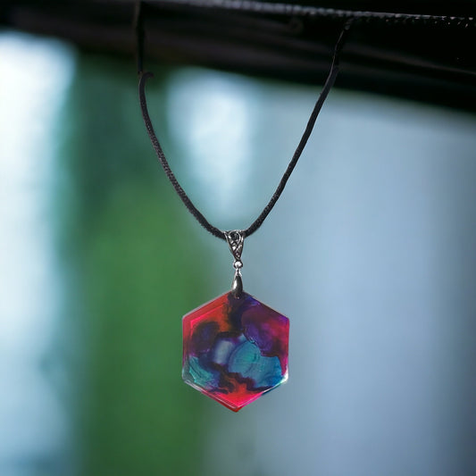 Multicolor Resin Necklace